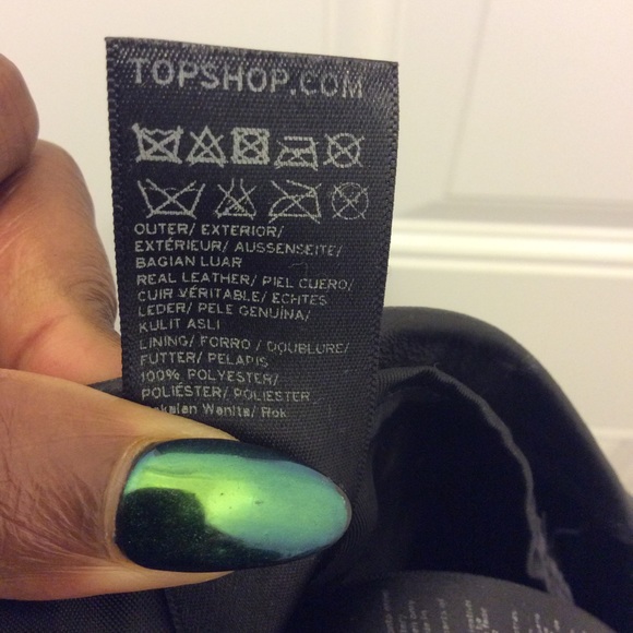 TopShop Leather Skirt - Picture 5 of 5